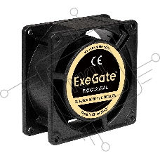 Вентилятор для корпуса ExeGate EX08025SAL черный, 80 мм, 2500 об/мин, 31 дБ