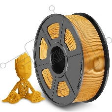 Филамент NVPRINT PLA+ Gold для 3D печати диаметр 1.75мм длина 330 метров масса 1 кг