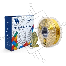 Филамент NVPRINT Silk PLA+  Black/Gold   для 3D печати диаметр 1.75мм  длина 330 метров  масса 1 кг
