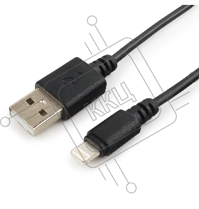 Кабель USB Cablexpert CC-USB-AP2MBP AM/Apple, для iPhone5/6 Lightning, 1м, черный, пакет