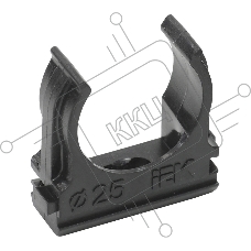 Держатель d25mm IEK CTA10D-CF25-K02-100-PCS (упак.:100шт) черный