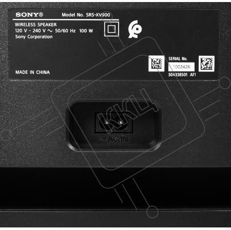 Минисистема Sony SRS-XV900 черный 100Вт USB BT