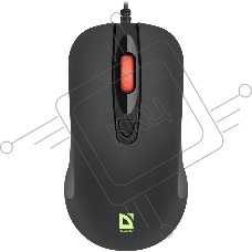 Мышь проводная Defender Ultra Classic MB-280 черный, 1200 dpi, USB, кнопки - 4
