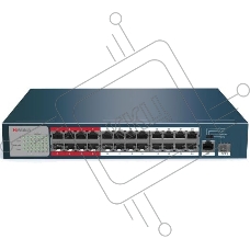 Коммутатор Hikvision HiWatch DS-S2624P(B) неуправляемый