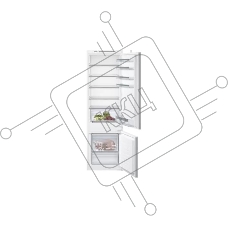 Встраиваемый холодильник Siemens KI87VVS30M iQ300, 1772x541x545 210/64л 38 дБ BigBox SafetyGlass LowFrost светодиодная подсветка
