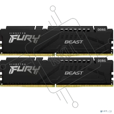 Оперативная память Kingston 64Gb 5200MT/s DDR5 (2*32Gb) CL40 DIMM (Kit of 2) FURY Beast Black