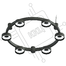 Корпус светильника C9232/6 SBK черный песок D550*70.5mm GX53/6
