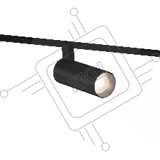 Трековый акцентный светильник Ambrella light GL8005 BK черный IP20 9W 3000-6000K 220V 24° D50*125