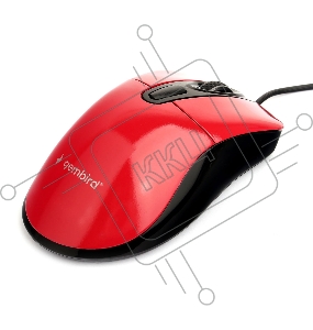 Мышь Gembird MOP-415-R, USB, красный, 3кн.+колесо-кнопка, 2400DPI кабель 1.4м