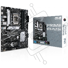 Материнская плата ASUS PRIME H770-PLUS D4, LGA 1700, Intel H770, 4xDDR4, 4xSATA, 3xM.2 PCIe 4.0 x4, 1xPCIe 5.0 x16, 2xPCIe 4.0 x4, 1xHDMI, 1xDP, 1xUSB-C 3.2 Gen 2, 2xUSB 3.2 Gen 2, 3xUSB 3.2 Gen 1, 1x 1Gb LAN, 3x3.5 мм, 7.1, ATX