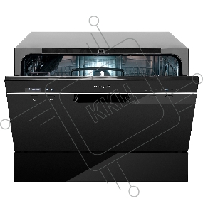 Настольная посудомоечная машина Weissgauff, 43.8x55x50 см, 6 комплектов, 7 программ, черный