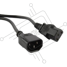 Кабель питания Hyperline монитор-компьютер IEC 320 C13 - IEC 320 C14 (3x0.75), 3 м