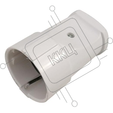 Розетка разборная GRV-S-16-R-G-W-IP20, 16А, круглая, с/з, белая, IP20, 1/20/200