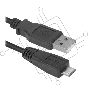 Кабель Defender USB08-06 USB 2.0 кабель для соед. USB 2.0 AM-MicroBM,1.8м, PolyBag   (87459)