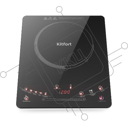 Плита Электрическая Kitfort КТ-106 черный (настольная)