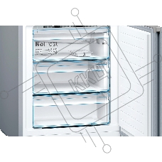 Холодильник Bosch KGN49XLEA нержавеющая сталь двухкамерный 330/108л морозилка снизу, No Frost