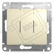 Механизм выключателя 3-кл. СП GLOSSA 10А IP20 10AX беж. SchE GSL000231