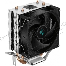 Кулер для процессора DEEPCOOL AG200 черный, 92 мм, алюминий/медь, 3050 об/мин, 30.5 дБ, 4 pin, 100 Вт, 133 мм