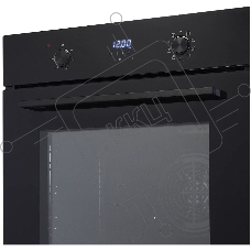 Встраиваемый духовой шкаф MONSHER MOE 6193 Noir, электрический, High-Tech, 60 см, объем 72 л, 9 режимов, дисплей, таймер, телескопические направляющие на 1 уровень, цвет черный
