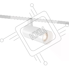 Трековый акцентный светильник Ambrella light GL8010 WH белый IP20 18W 3000-6000K 220V 24° D60*135