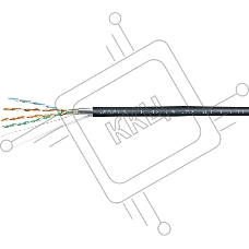 Кабель информационный Cabeus FTP-4P-Cat.5e-SOLID-OUT-PE-UV cat.5e F/UTP PE внешний 305м черный