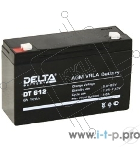 Батарея Delta DTM 612 (6V, 12Ah)