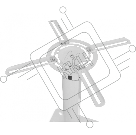 Кронштейн для проектора Buro PR05-W белый макс.13.6кг потолочный поворот и наклон