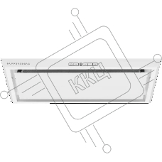 Встраиваемая вытяжка Kuppersberg INTRO 60 WHITE 60 см, 1000 м3/ч, отвод воздуха/рециркуляция, белый цвет