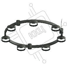 Корпус светильника C9238/7 SBK черный песок D635*70.5mm GX53/7