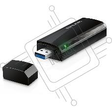 Маршрутизатор TP-Link SOHO Archer T4U AC1200 Dual Band Wireless USB Adapter, Realtek, 2T2R, 867Mbps at 5Ghz + 300Mbps at 2.4Ghz, 802.11ac/a/b/g/n, WPS button, USB 3.0 interface, 1 USB extension cable, internal antenna