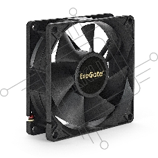 Вентилятор для корпуса ExeGate ExtraPower EP08025SM черный, 80 мм, 2500 об/мин, 25.5 дБ, 2 pin