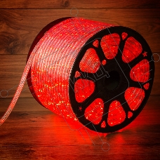 Дюралайт LED, постоянное свечение (2W) - красный, 30 LED/м, бухта 100м
