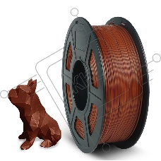Филамент NVPRINT PLA+ Chocolate для 3D печати диаметр 1.75мм длина 330 метров масса 1 кг