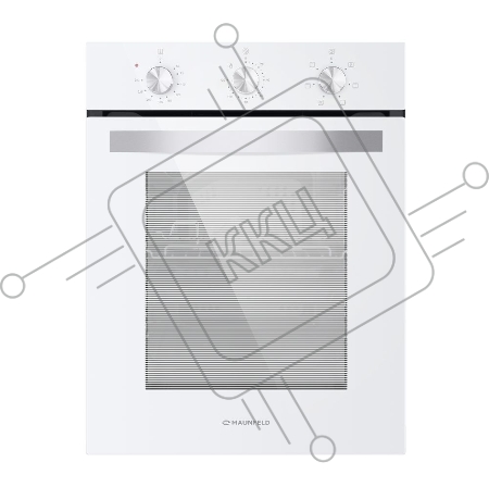 Шкаф духовой электрический MAUNFELD EOEC516W, встраиваемый