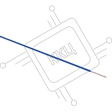 Провод ПГВА REXANT 1х0.50 мм², синий, бухта 100 м