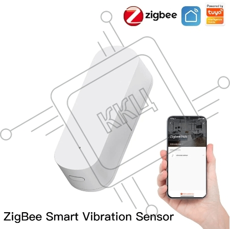 Датчик вибрации MOES Vibration Sensor ZSS-Z-VBR, Zigbee, AAA 2шт х 1.5 V