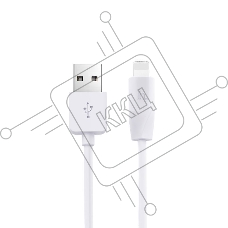 Кабель USB 2.0 hoco X1, AM/Lightning, белый, 1м