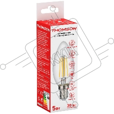 Лампа светодиодная Hiper THOMSON LED FILAMENT CANDLE 5W 545Lm E14 4500K TH-B2066