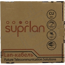 Кабель сетевой информационный Suprlan Six 01-0316-1 кат.6 U/UTP 4 пары 23AWG PVC внутренний 305м серый
