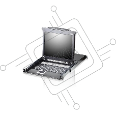 KVM переключатель Aten KVM W/LCD 8PORT CL5708M-ATA-RG