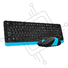 Клавиатура + мышь A4 Fstyler FG1010 клав:черный/синий мышь:черный/синий USB беспроводная Multimedia
