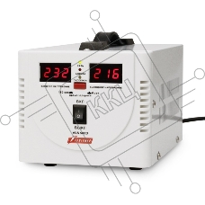 Стабилизатор напряжения Powerman AVS 500D White (220В±8% 500ВА,5А,КПД 98%, циф. индикация вх./вых.)