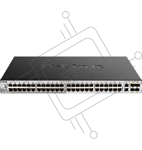 Коммутатор DGS-3130-54S Managed L3 Stackable Switch 48x1000Base-X SFP, 2x10GBase-T, 4x10GBase-X SFP+, CLI, 1000Base-T Management, RJ45 Console, USB, RPS, Dying Gasp