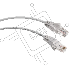 Патч-корд Cabeus PC-UTP-RJ45-Cat.5e-2m U/UTP, cat.5е, 2xRJ45/8p8c, неэкранированный, серый, PVC, 2м