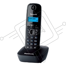 Телефон беспроводной (DECT) Panasonic KX-TG1611RUH (серый) {АОН, Caller ID,12 мелодий звонка,подсветка дисплея,поиск трубки}