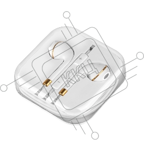 Проводные наушники-вставки с микрофоном Hoco M1 White для Apple