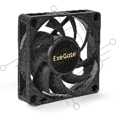 Вентилятор для корпуса ExeGate ExtraSilent ES07015S3P черный, 70 мм, 2000 об/мин, 18 дБ, 3 pin