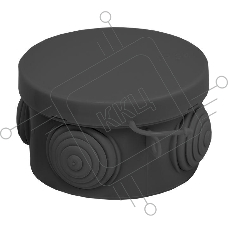Коробка распаячная КМР-040-038 с крышкой 65х40 4 мембранных ввода IP54 черн. EKF plc-kmr-040-038-b