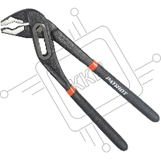 Ключ переставной Patriot GJP-250, обрезиненная ручка, 250мм