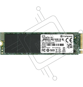 Накопитель SSD Transcend PCI-E 3.0 x4 2TB TS2TMTE115S 115S M.2 2280 0.2 DWPD